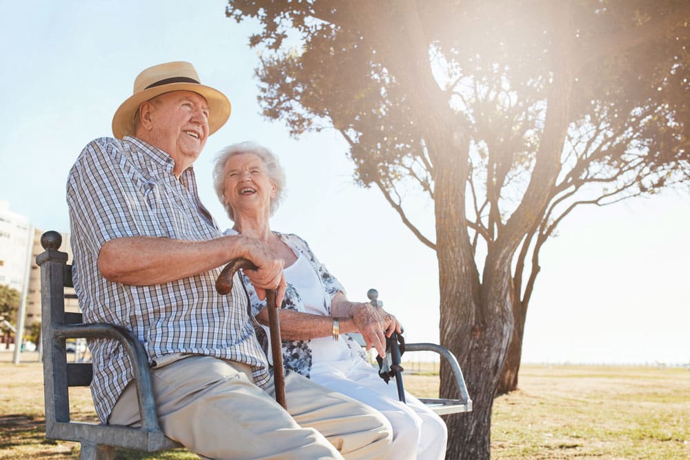 Older Adult Couple Enjoying the Charter Senior Living Lifestyle