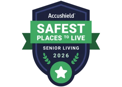 Charter Senior Living of Fredericksburg Recognized as Safest Places to Live™ for 2026