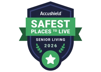 Charter Senior Living of Fredericksburg Recognized as Safest Places to Live™ for 2026